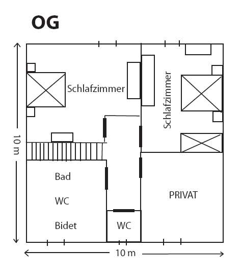 Grundriss Obergeschoss